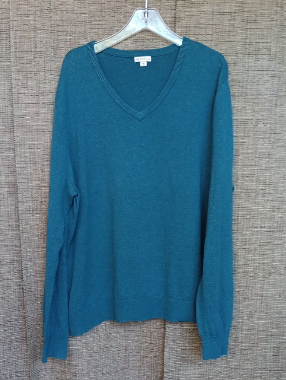 Merona V-neck Cotton Wool Teal Sweater